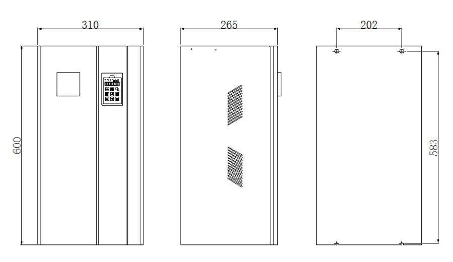 Fuente de alimentación 40-80kW (Montado en pared)