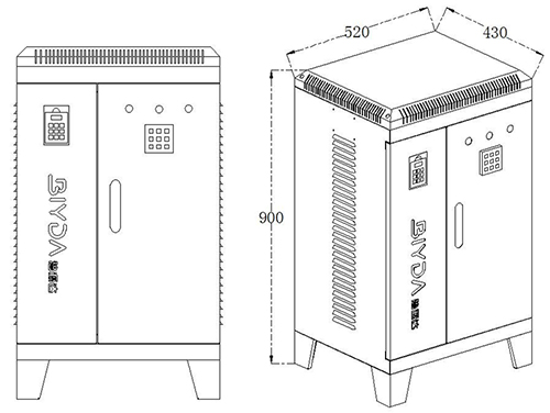 Fuente de alimentación 40-80kW (soporte de suelo)