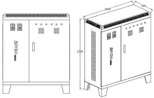 Fuente de alimentación 120-160kW (soporte de suelo)