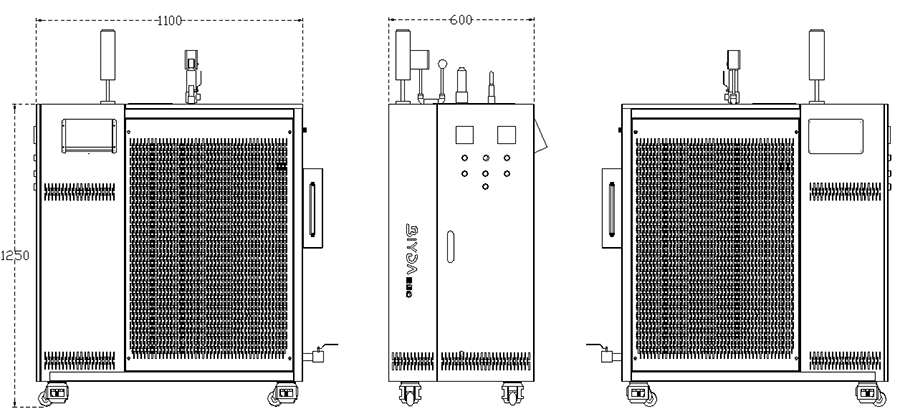 Generador de vapor de calentamiento por inducción